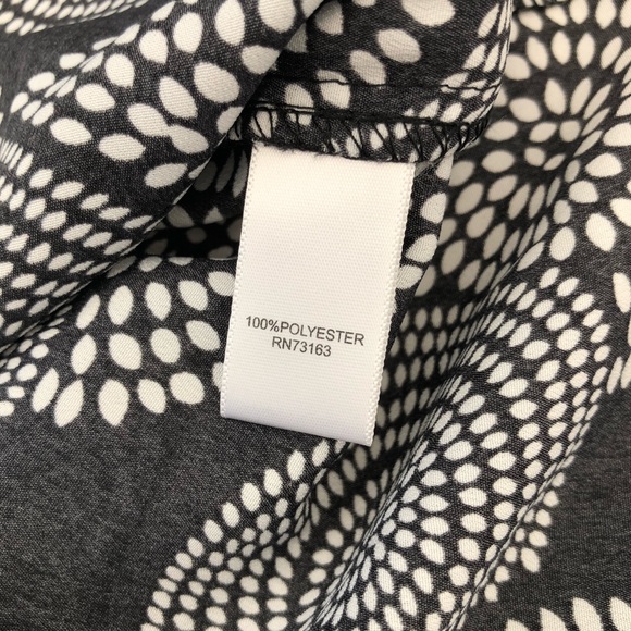 Spense black & white circle shirt dress 10 - Picture 6 of 8